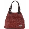 GEANȚĂ DIN PIELE shopper bag Vittoria Gotti vișiniu V80049